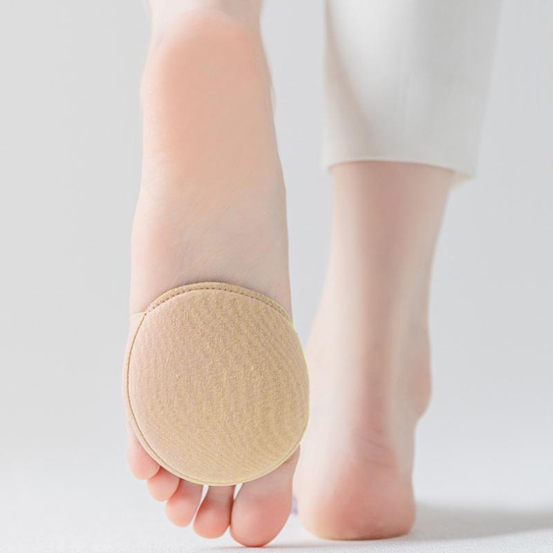 1/5 Pairs Invisible Forefoot Pad Open Toe Socks for Women Anti-slip High Heels Comfortable Half Palm Socks