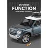 1/24 Scale Land Rover Defender Diecast Model Car: Detailed Replica with Opening Doors, Hood & Trunk,Ideal Gift for Car Lovers