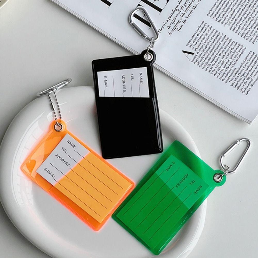 

PVC Transparent Luggage Tag Unisex Card Bag New Card Holder