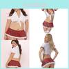 Lingerie Women Sexy Schoolgirl Student Uniform Cosplay Underwear Lace Dress