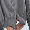 Early Autumn Gray Outdoor Cardigan Women 2025 Early Autumn New Thin Sweater Outerwear Idle Style Long sleeve Knitted Top