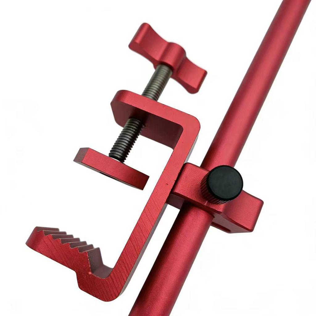 Taiwanese Aluminum Fishing Bait and Rod Holder - 2-in-1 Clip-On Design