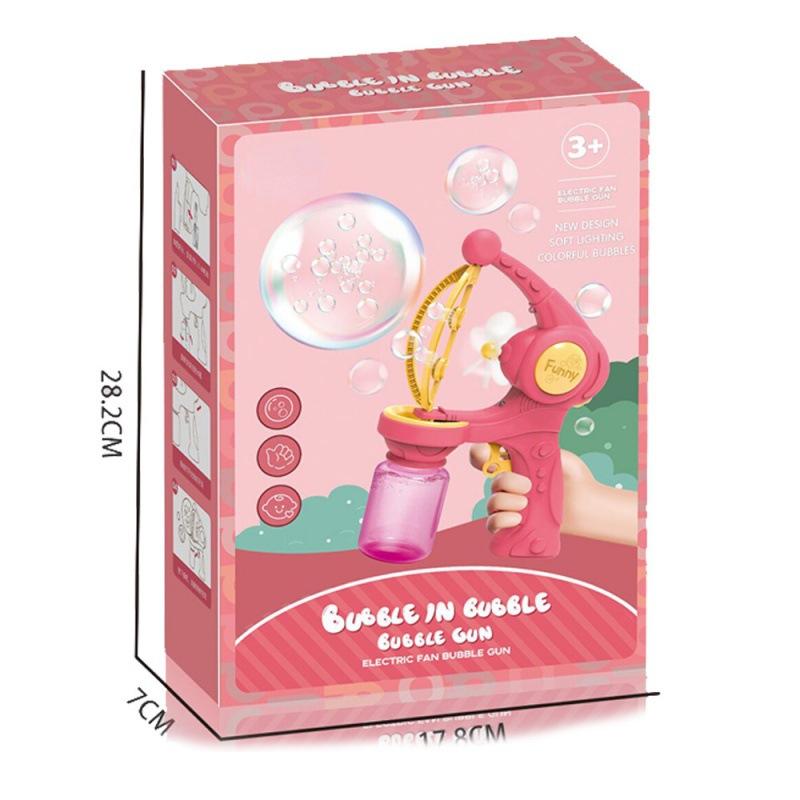 Blowing Bubbles Automatic Bubble Gun Toys Machine Summer Outdoor Party Play Toy for Kids Birthday Surprise Gifts for Water Park