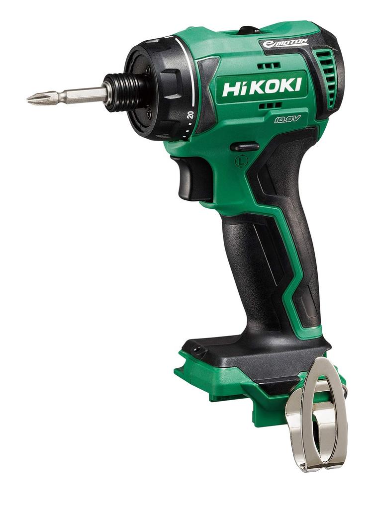 HiKOKI Cordless Driver Body Battery and Charger Sold with Hand Tightening Green Drill, Only, Separately, Mechanism, 10.8V, DB12DD(NN),