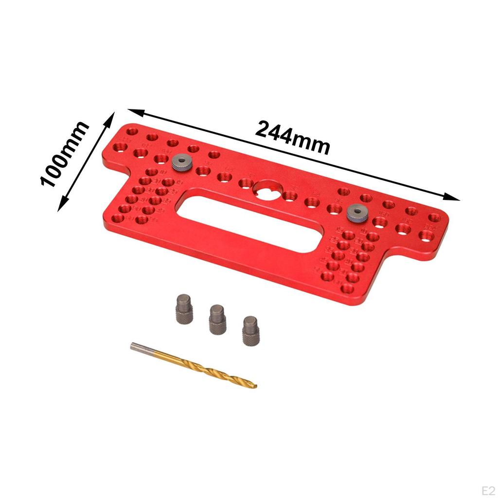 Cabinet Hardware Jig Woodworking Wood Door Handle Locator Puncher Hole Pitch Punch