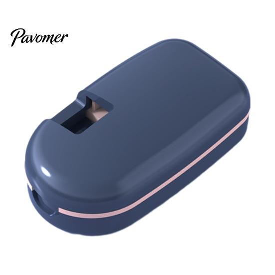 Compact Pill Divider for Purse Cutter Splitter Small And Tiny Pills, Portable Tablet Grinder, Medicine Organizer Daily Dose with Storage Compartment