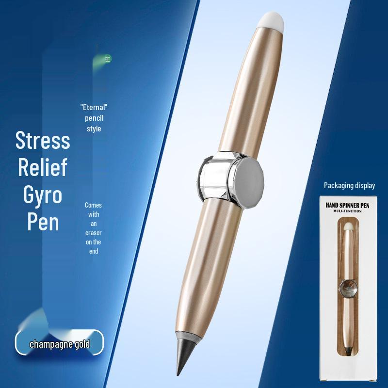 Rotating LED Luminous Gyroscope Pen Lamp