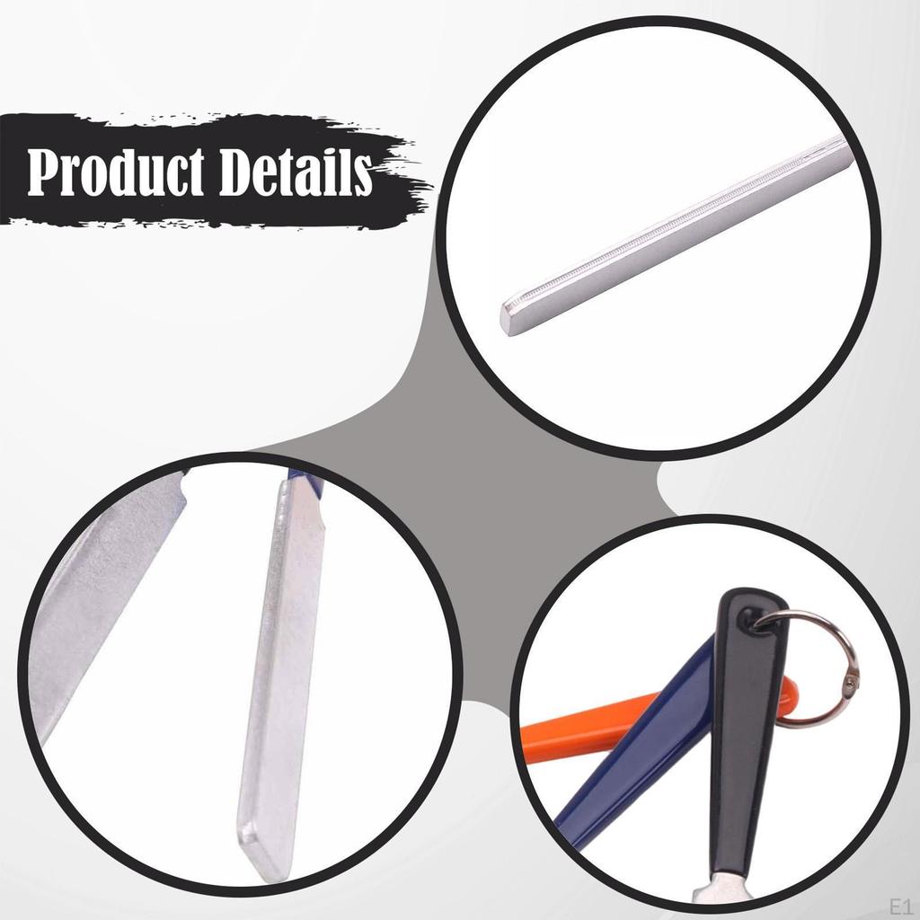 3x Electric Guitar Nut File Set,Nut Slotting files,Maintenance Luthier Tools Fret Tool for