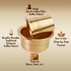 Brass Coffee Cup Dawara/Dabara & Tumbler for Serving Filter Coffee/Tea/Traditional Kumbakonam Dabara Set Matt - 150ml (Set of 6)