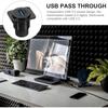USB Panel Socket Pass Through Bulkhead Adapter Waterproof Cable Data Extension 30 Mount Coupler