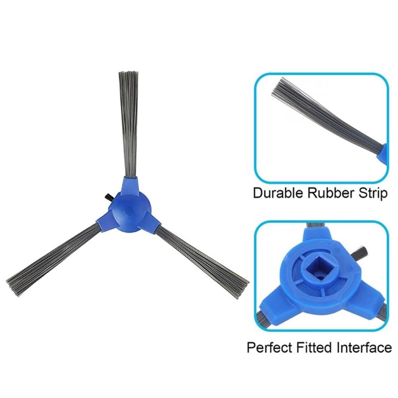 10 Pack Replacement Side Brushes Cleaning Tool Easy Installation Sweeper Part Suitable for 11S 30C Robot Vacuum Cleaner