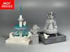 Non-Toxic Moc Bricks Mini Cube Statue Fountain Architecture Diy City Street View Model Building Blocks Accessories Children'S Toys