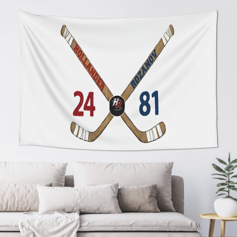 VIKAMA Ice Hockey Partner No 2481 Tapestry Retro Stick CP Supporting Background Cloth Living Room Decoration Home Decoration
