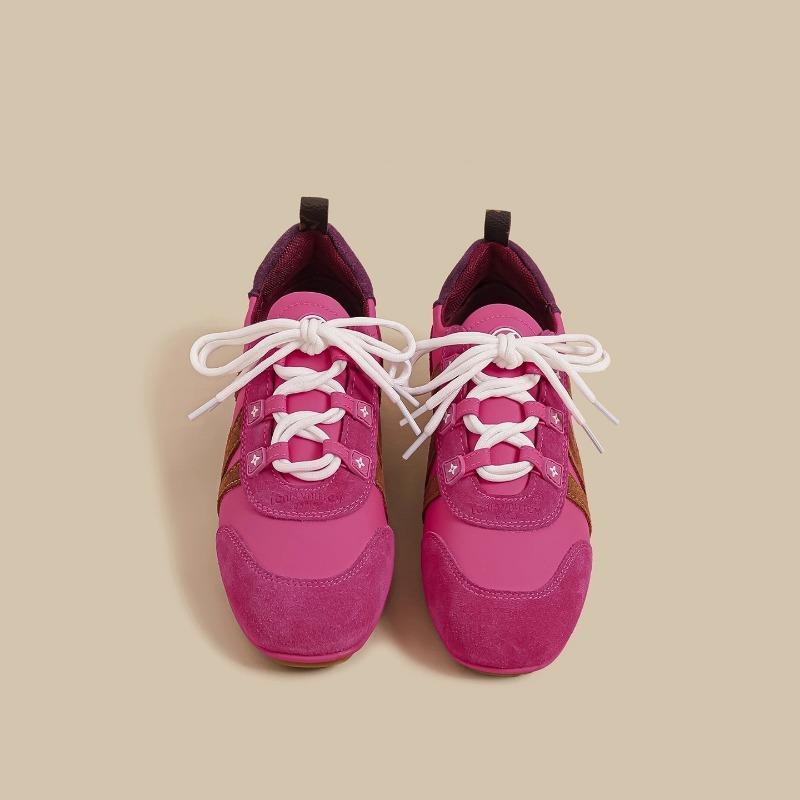 

Retro women s summer new round head niche strawberry bear flat bottom casual sports shoes 40