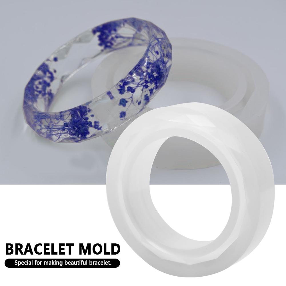 Bracelet Silicone Mold Diamond Shaped Surface Resin Bracelet Mold for DIY Jewelry Making
