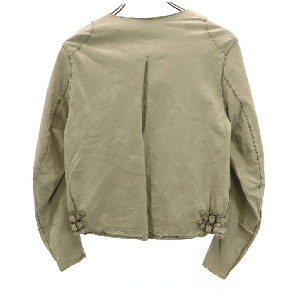 Sisii Made In Japan Cowhide Leather Jacket XS Beige Women Used