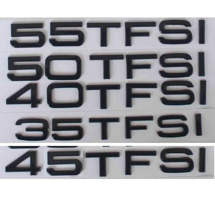 Nero Lucido 35TFSI 40TFSI 45TFSI 50TFSI 55TFSI TFSI Emblemi Badge Simboli per Audi A3 A4 A5 A6 A7 A8 A6L A8L Q3 Q5 Q7 Q8 Q8L