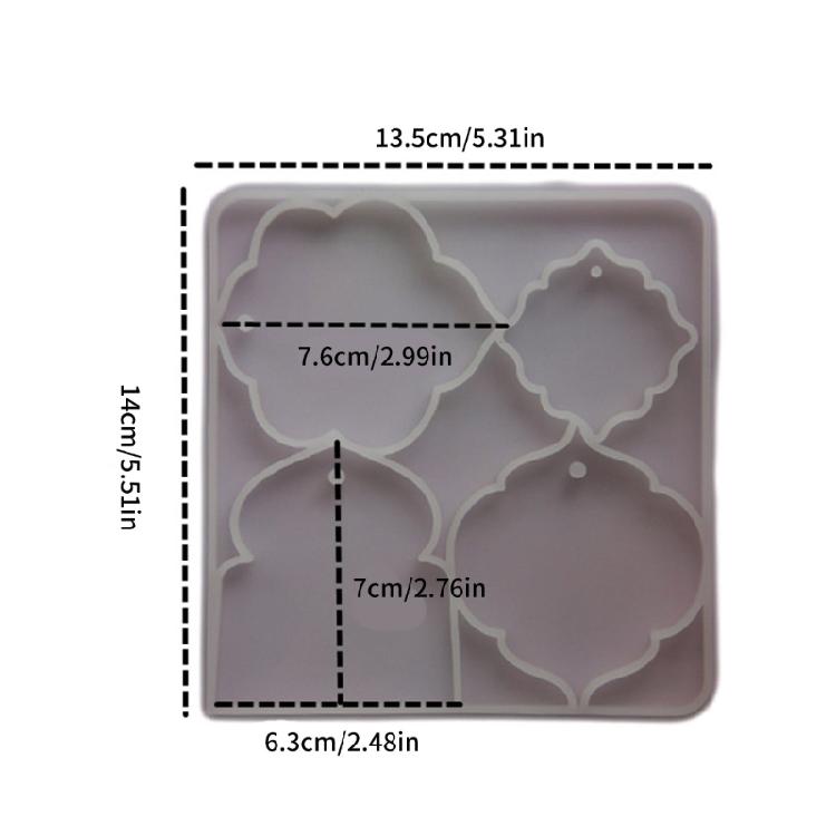 Heat Resistant Silicone Jewelry Molds For Custom Charm Resin Art And DIY Decoration Crafts Pendant Crafting Tool