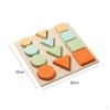 Shape Puzzle Wooden Geometric Toddler Preschool Learning Materials Toy for