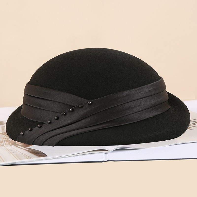 

Осень и Зима Новая Универсальная Шерстяная Шерстяная Шляпа Литературный Тренд Ретро Элегантная Британская Шляпа Берет Женский Adjustable 54-58CM