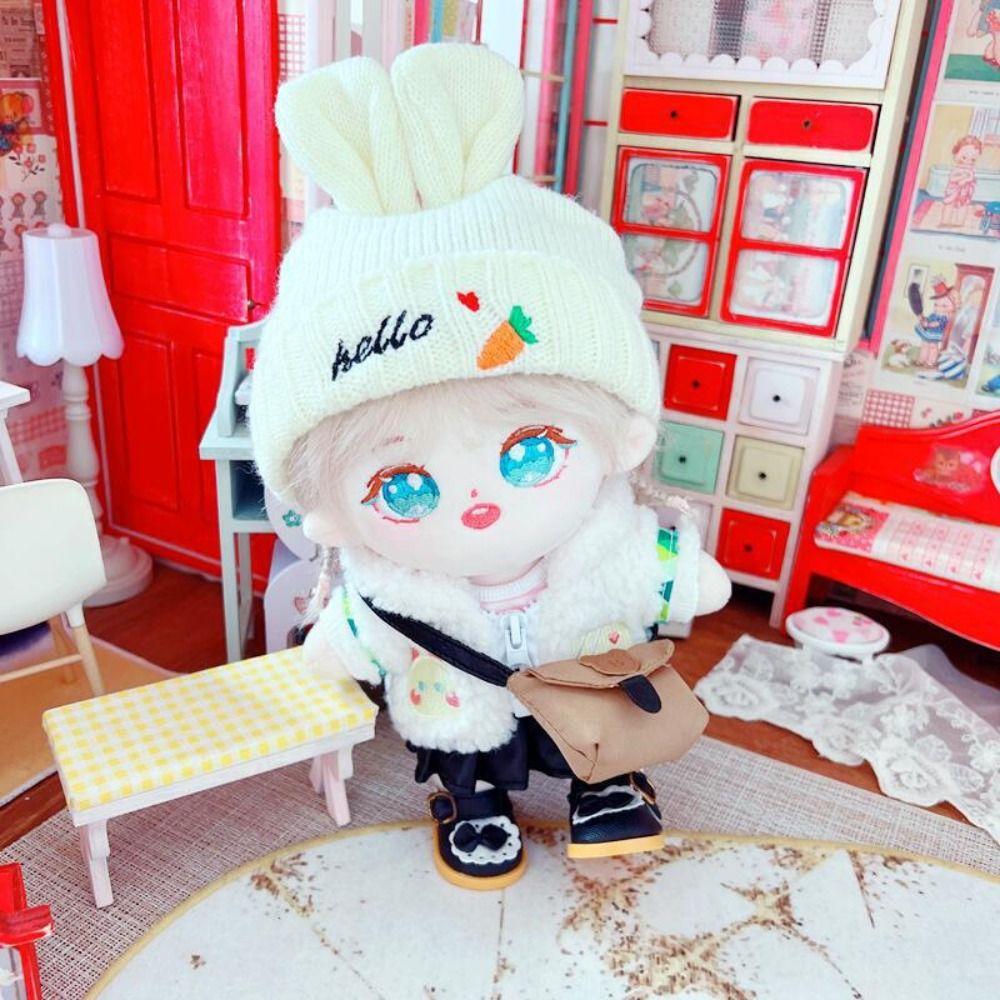 Outfit Mini Clothes Cotton Stuffed Dolls Doll Plush Vest Doll Fur Coat 20cm Doll Clothes Doll Pants