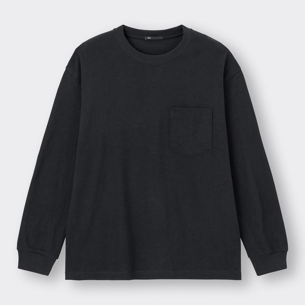 Gu By Uniqlo HeavyweighT Crewneck T  Long Sleeve 