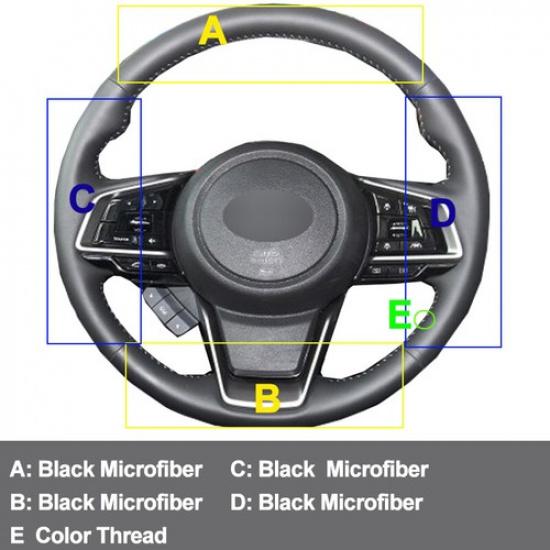 DIY Car Steering Wheel Cover For Subaru Forester Ascent - Impreza 17-21