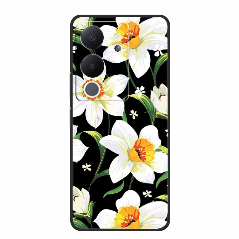 Funda For Vivo V30 Lite Case Cute Cartoon Cat Black Silicone Shockproof Soft Phone Cases For Vivo V30 Lite Back Cover Case Bag