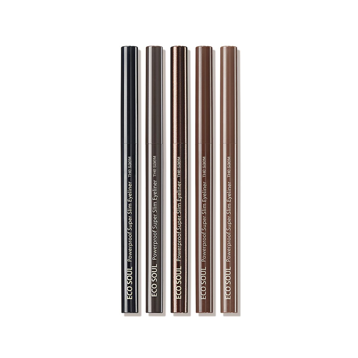 [2PACK] Eco Soul Powerproof Ultra Slim Eyeliner BK01 Night Black