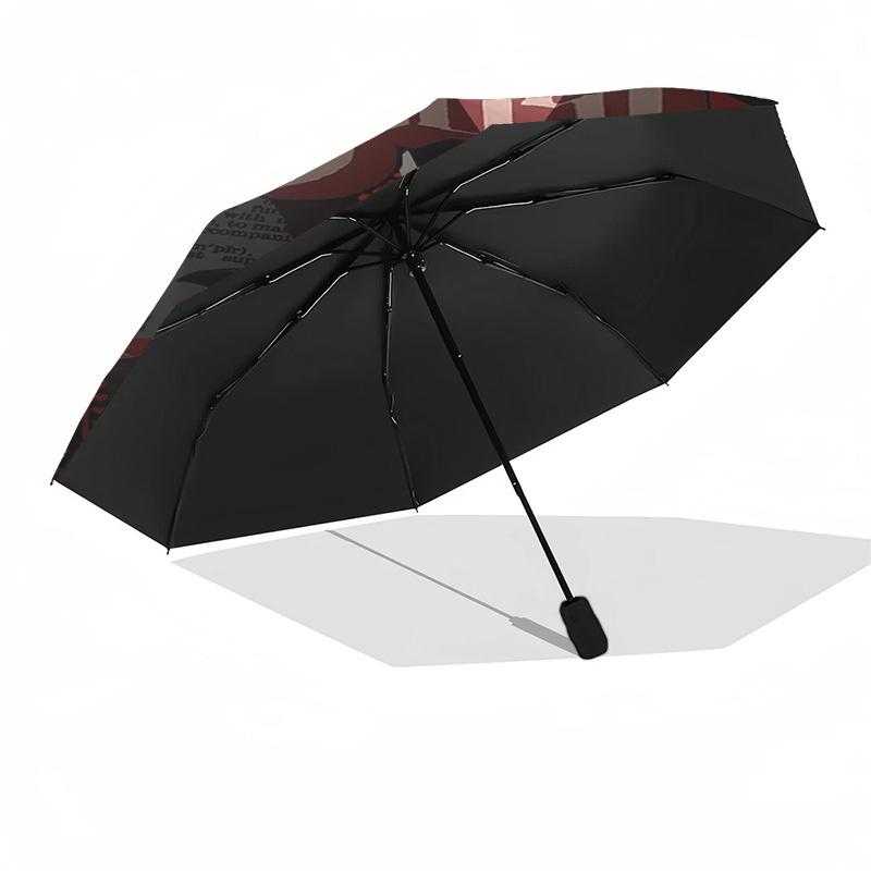 1pc Ghost___The_Devil's_Playground Automatic Open, Windproof, Compact Travel Umbrella, Gift for Birthday, Christmas, Business 93016