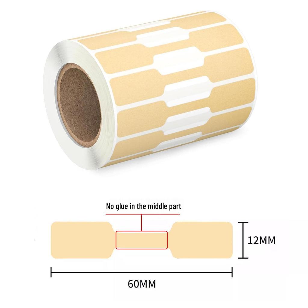 DIY Jewelry Sticker Labels: Self-Adhesive Kraft Paper for Gifts and Decorations.