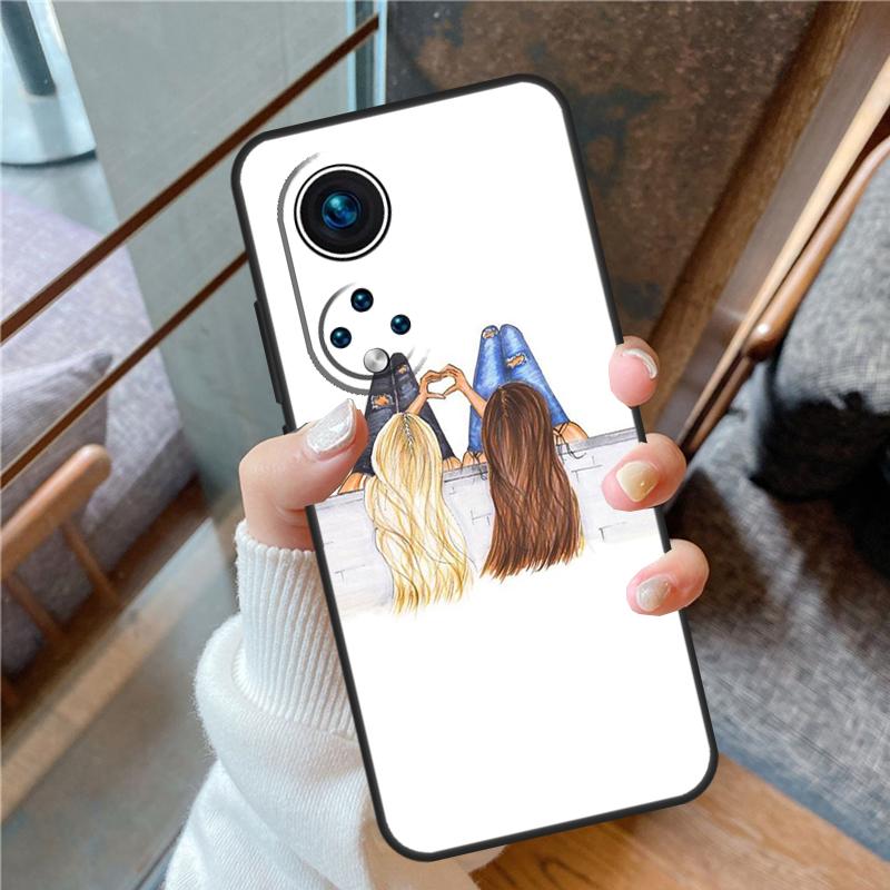 Best Friends BFF Matching For Honor Magic 8 Pro 5 6 7 Lite Case Cover For Honor 90 70 50 400 200 X8a X8b X9a X9b X9c