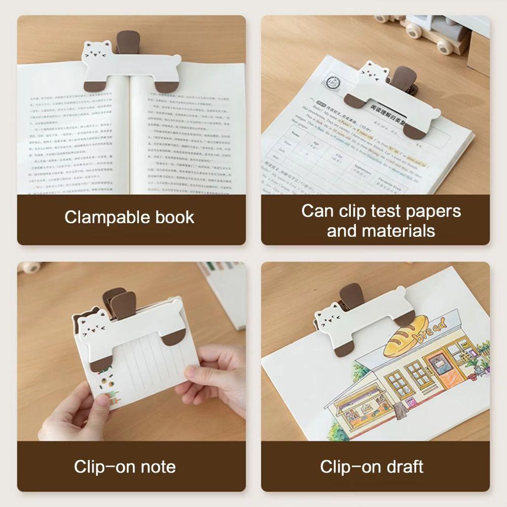 Stereoscopic Reading Auxiliary Fixed Book Clip Plastic Puppy Reading Clip Student Use
