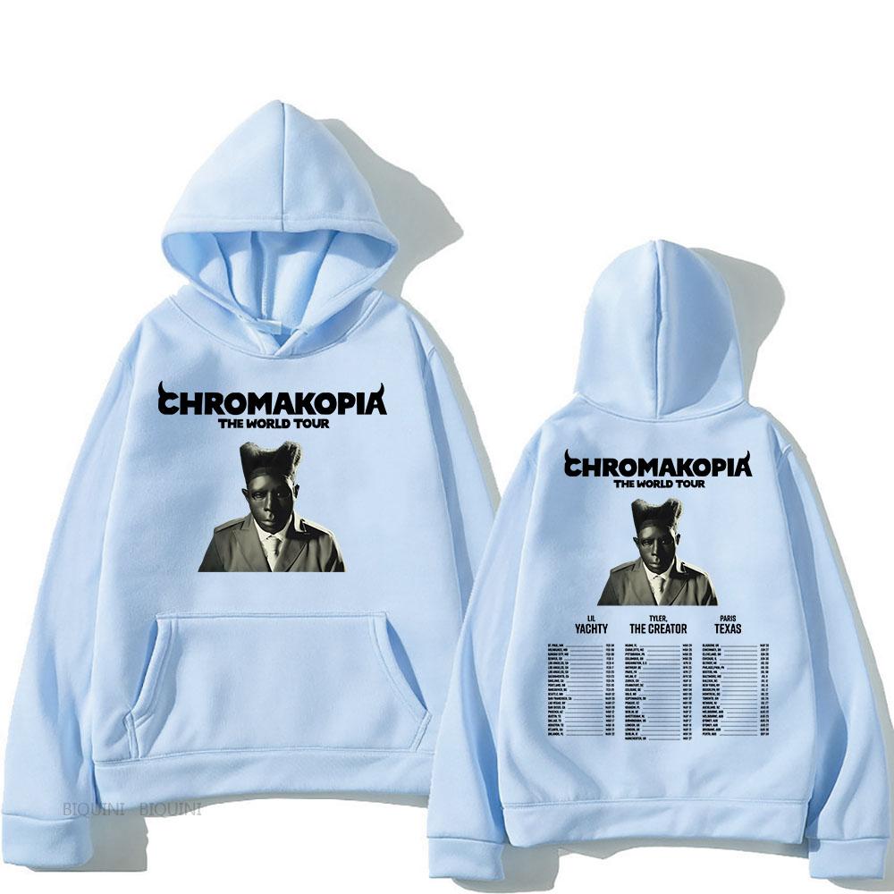 Chromakopia The World Tour 2025 Hoodies Rapper Tylerr The Creator Printing Sweatshirts for Winter Unisex Hoody