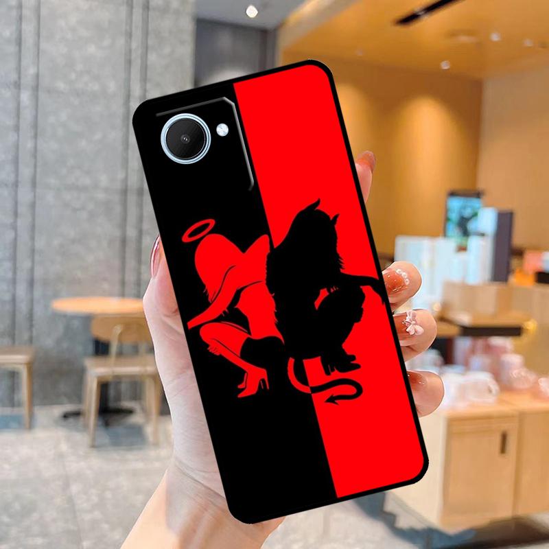 Devil Woman Sexy Girl Witch Case For Realme C55 C33 C31 C35 C30 C11 C15 C25s C21Y GT Neo 5 3T 2T 8 9 10 11 Pro Plus