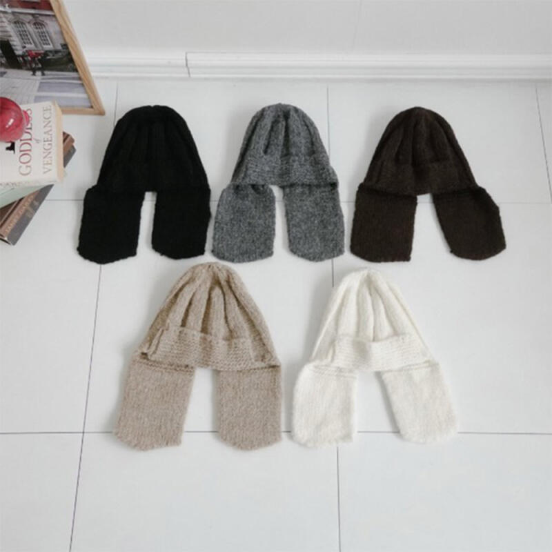 Женская и мужская шапка-ушанка Wanggolji из альпаки C8544_Beige