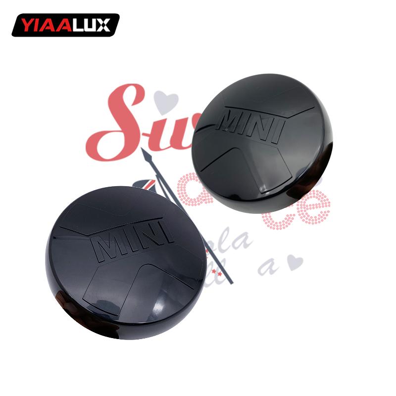 

For BMW MINI COOPER Rally Auxiliary Light Cap Front Bumper LED Car Accessorries Golden Cover Medium Mesh Pull All Black
