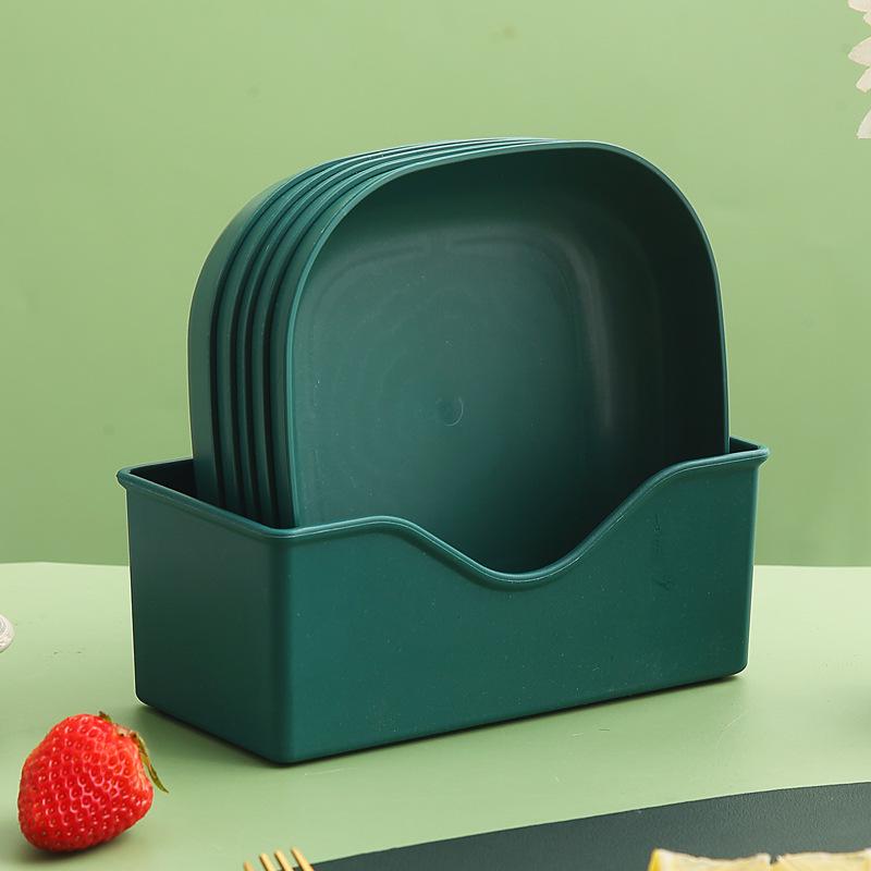 Japanese-Style Creative Plastic Bone Dish with Base
