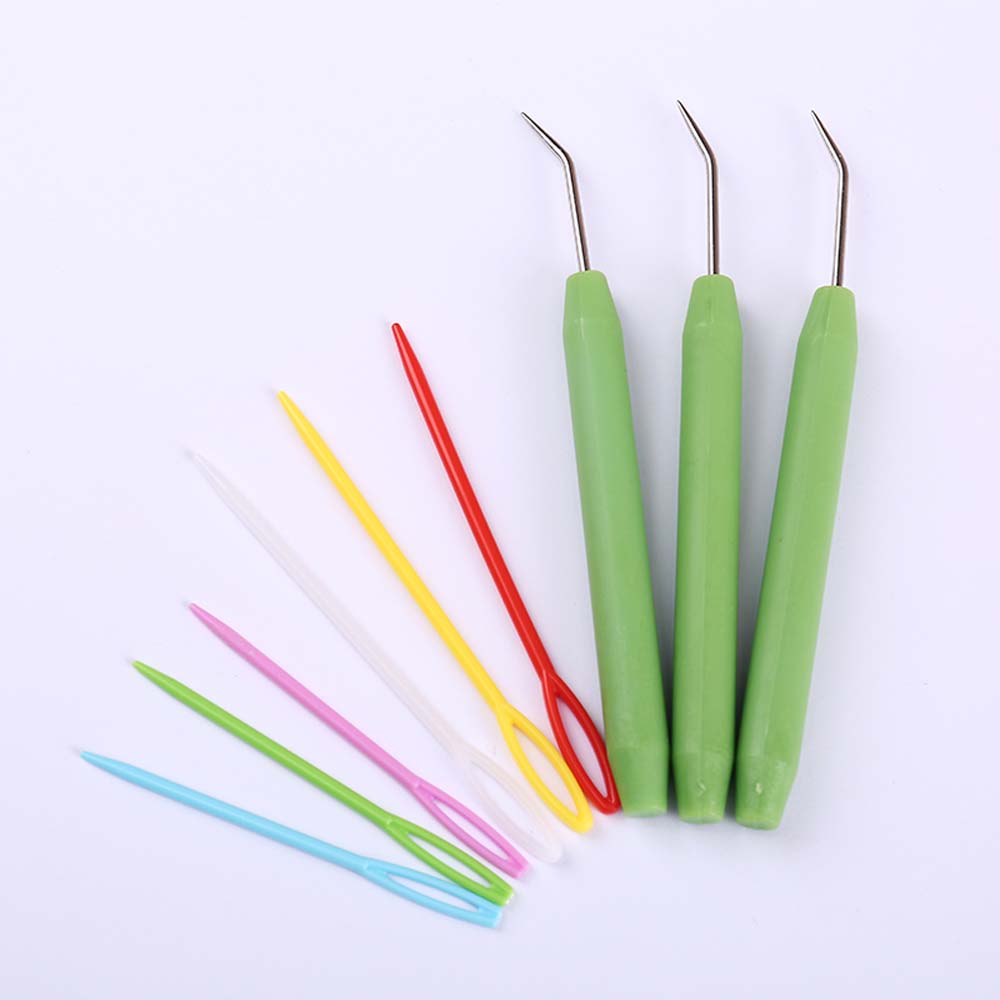 Set 5 Aghi Per Uncinetto Piegati – Strumenti Per Extension Capelli, Tessitura E Artigianato, Portatili E Durevoli