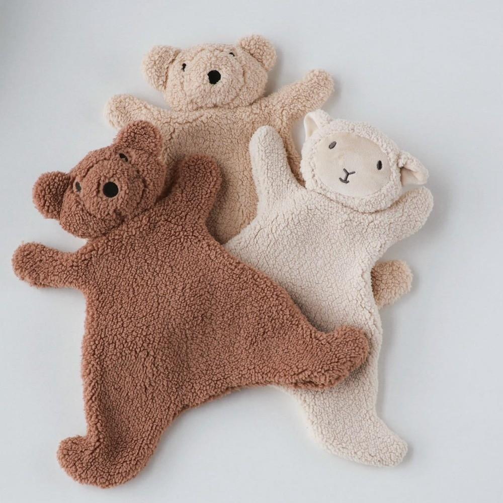 Super Soft Comforter Blanket Bear Shape Kids Sleep Toy Cute Baby Comfort Towel Baby