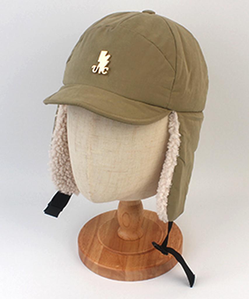 Yunibeosyeolkemiseuteuli Wire Poly Beige Earflap Cap