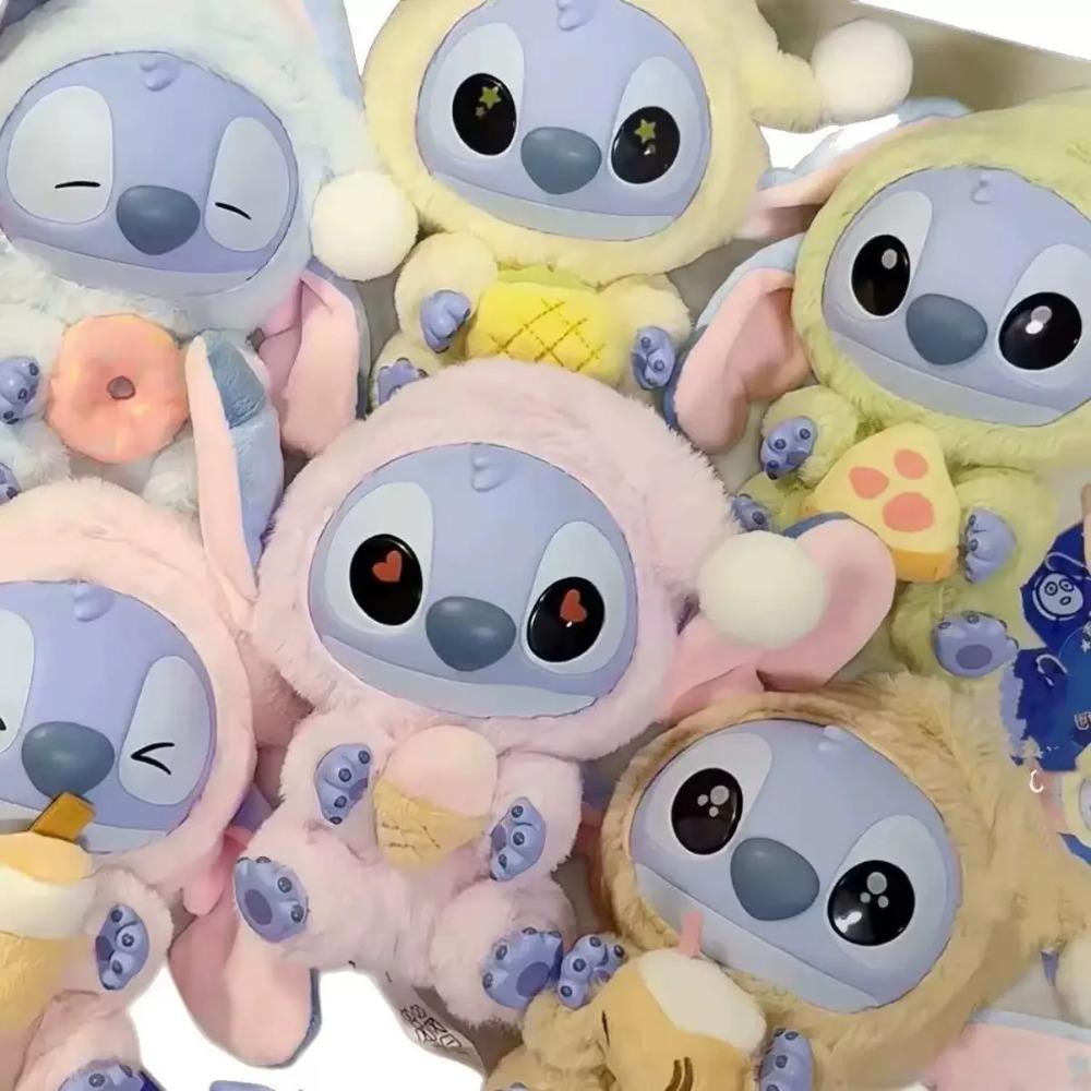 Vysoce kvalitní Stitch Jez něco před spaním Série Slepý box Plyšová vinylová hračka Roztomilá panenka Mystery box Taška Přívěsek Vánoční dárek