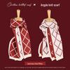 Korean Style Red Diamond Check Knitted Scarf: Christmas & New Year Warm Neck Warmer for Couples