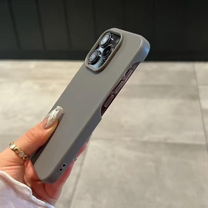 Weiche, ultradünne, matte Silikon-Telefonhülle für iPhone 11 12 13 14 15 16 Pro Max Plus X Xs Max XR Stoßfeste Stoßstangenrückseite