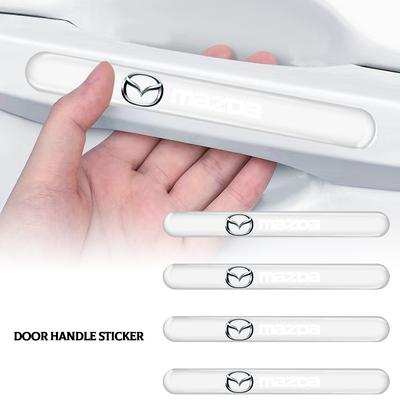 4Pcs Car Door Handle Protector Sticker Auto Styling For 3 6 CX5 2 CX3 CX9 MX5 RX8 Axela Demio MS CX5 2 Axela Demio Atenza MS GJI GH BK MP