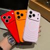 Applicable to iPhone17Pro mobile phone case, liquid silicone ripple magnetic suction, Apple 15 fine hole all-inclusive Al protective case