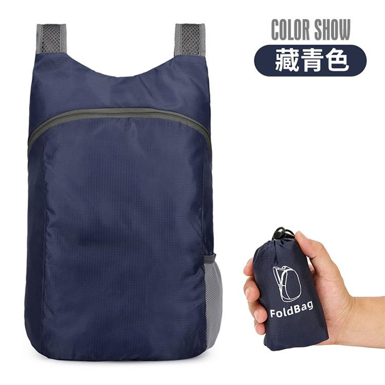 Leichter, verstaubarer Rucksack, faltbar, tragbar, Outdoor-Klapprucksack, Reise-Tagesrucksack, Tasche, Sport, Freizeit, Tagesrucksack