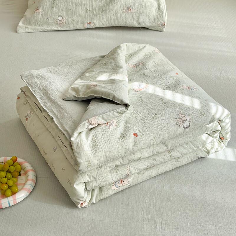 Red Bean A-Class Double-Layer Gauze Summer Quilt 4-Piece Set 200x230cm