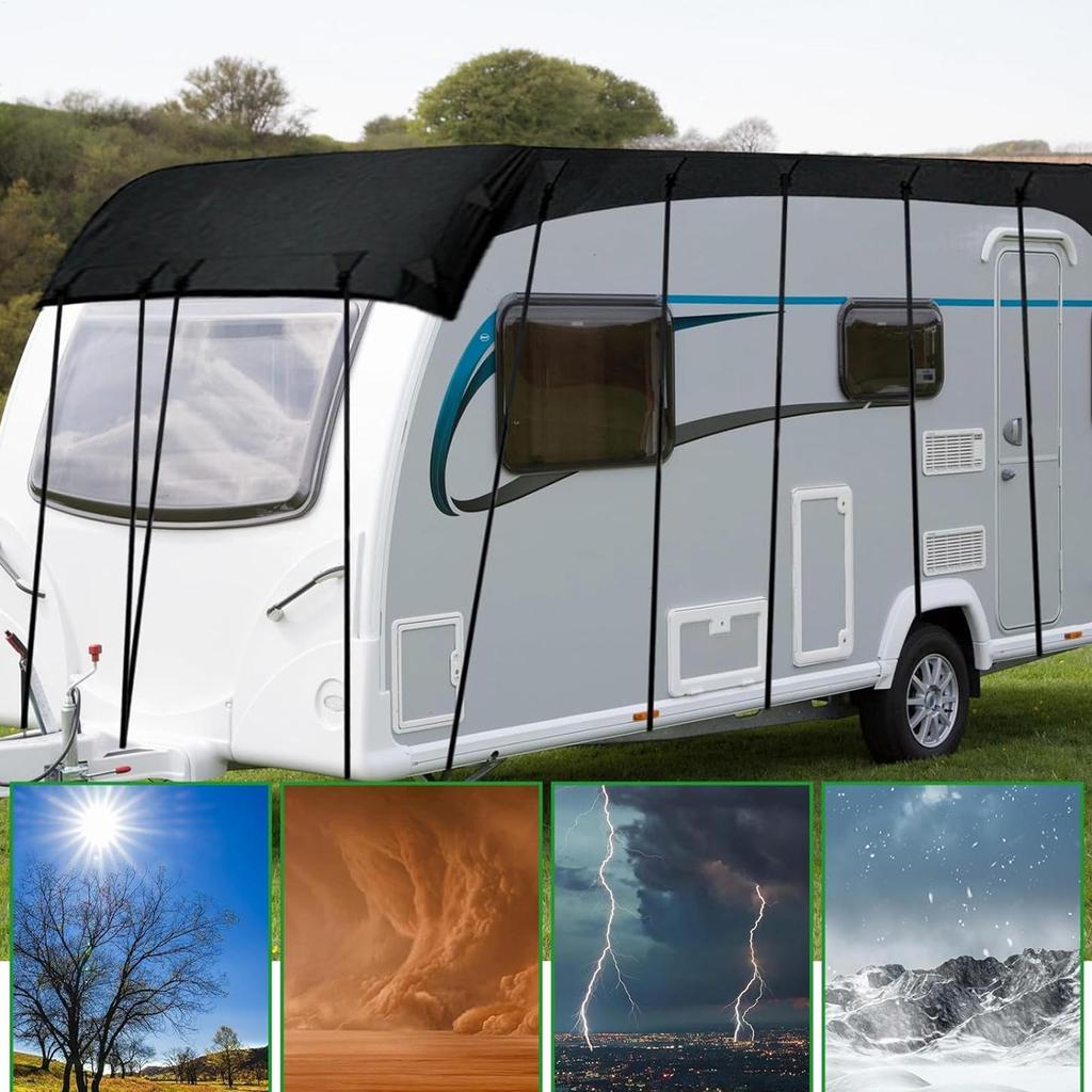 Rvs Covers For Roof Rainproof UV Protection Protector Caravan Roof Protection Tarpaulin For Travel Trailer Caravan Motorhome