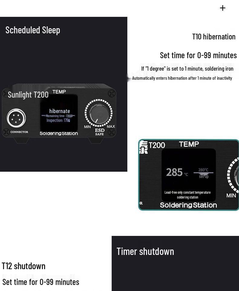 T12 Digital Soldering Station: High Power, Adjustable Temperature Iron for Mobile Repair & DIY Projects